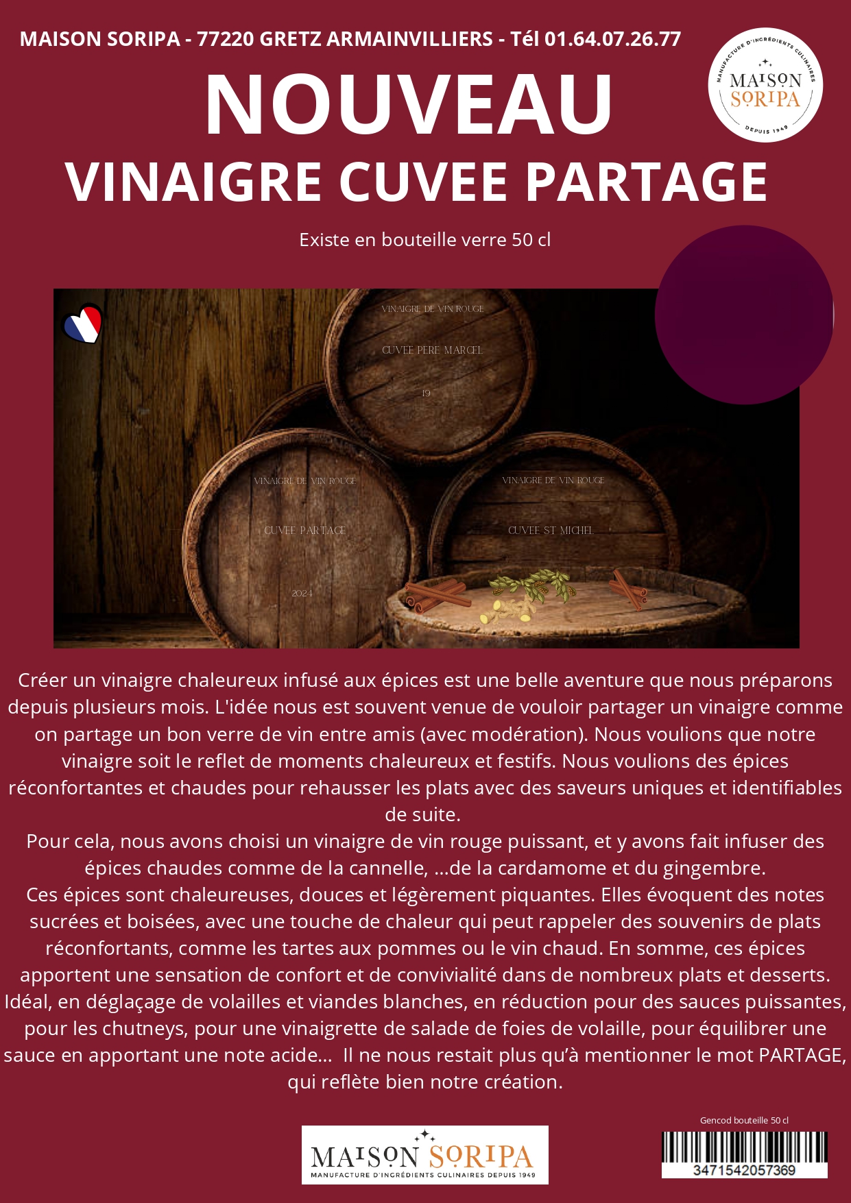 Vinaigre cuvée partage